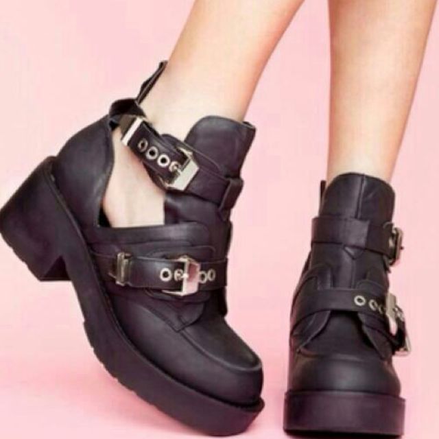 Jeffrey Campbell Buckle Boots Women s Fashion Footwear Boots on