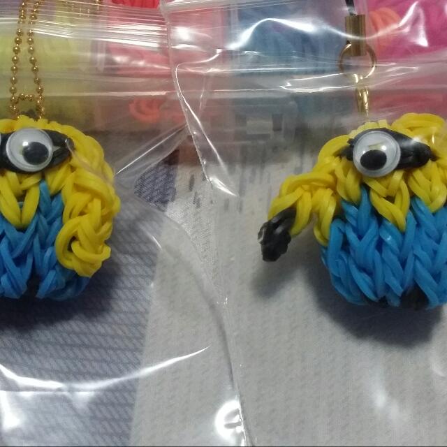 Rainbow Loom 3d Minions Design Craft On Carousell