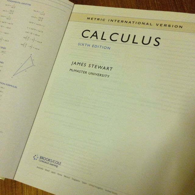 Calculus by james stewart 6e hobbies toys books magazines