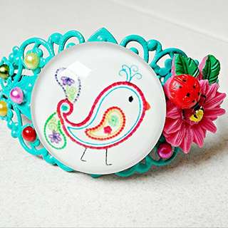 Chick In A Garden Bangle 