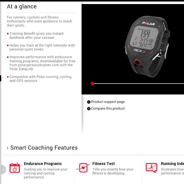 Rcx3 sale polar watch