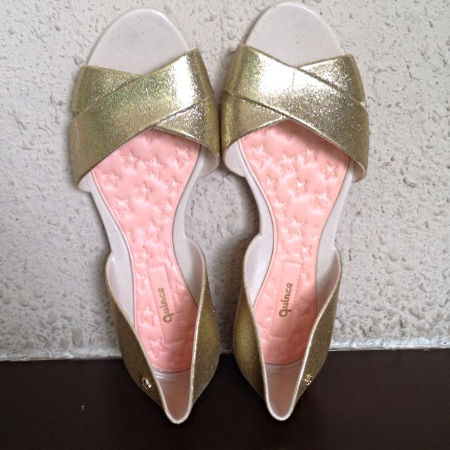 Jelly Sandals In Gold Women s Fashion Footwear Sandals on