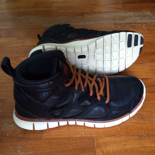 Free run top sneakerboot leather