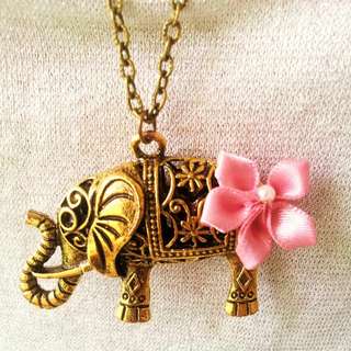 Long Elephant Necklace