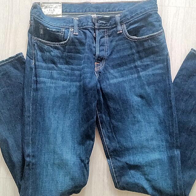 abercrombie fitch slim straight jeans