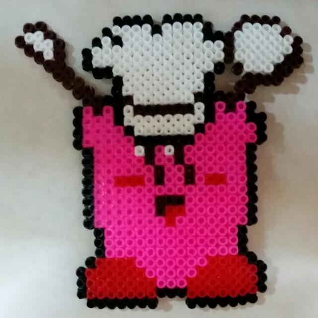 Cooking Chef Kirby Perler Beads Anime, Men's Fashion, Muslim Wear,  Accessories on Carousell