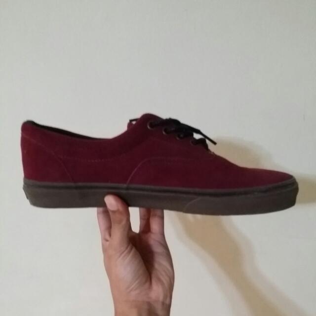 Vans Era Maroon Gum Sole Men s Fashion Footwear Sneakers on