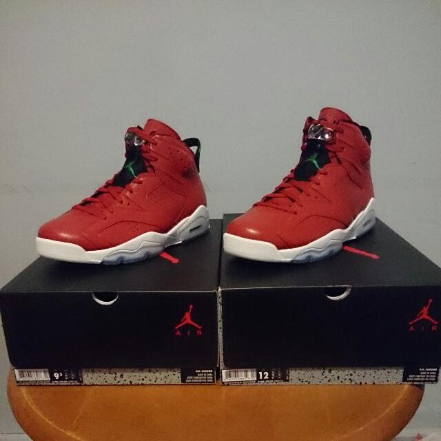 Jordan 6 spizike on store feet