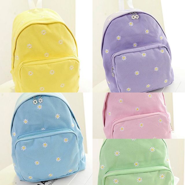 pastel school backpack