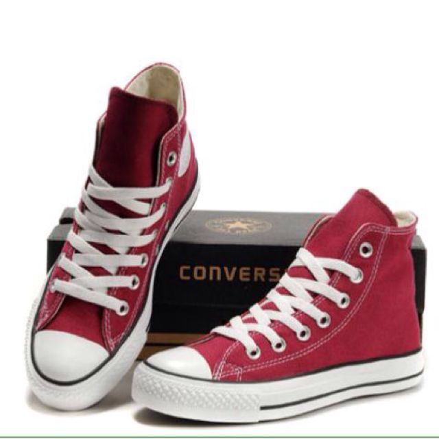 Converse maroon high cut new arrivals