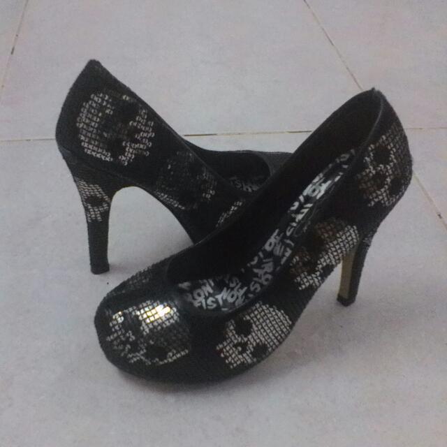 silver heels cheap