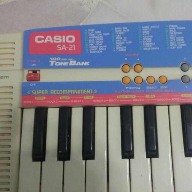 Casio SA21 Keyboard, Hobbies & Toys, Music & Media, Musical