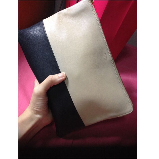 Celine Two Tone Clutch PENDING Luxury on Carousell
