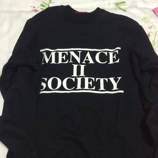 Supreme Menace 2 Society Sweater, Men's Fashion, Tops & Sets, Hoodies on Carousell