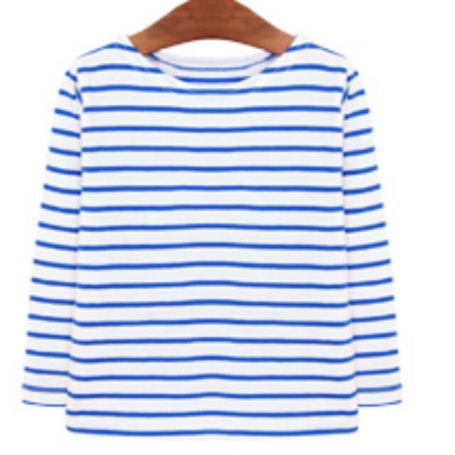 Stripe Long Sleeve T-shirt (Category: Babies & Kids Fashion) located in Singapore. Submitted by jinihii (Listing ID 7052489, Image 3). Description: .