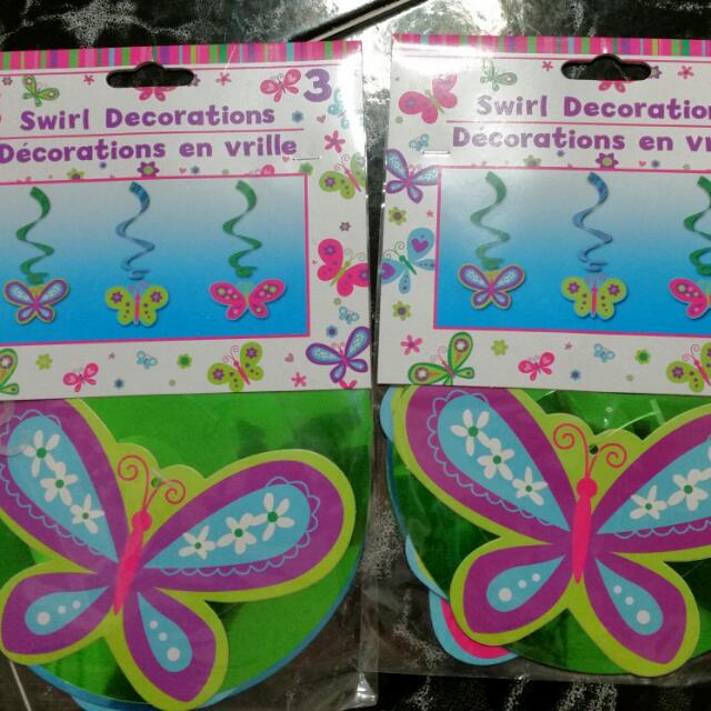 Butterfly Streamers. Set Of 6., Hobbies & Toys, Stationery & Craft