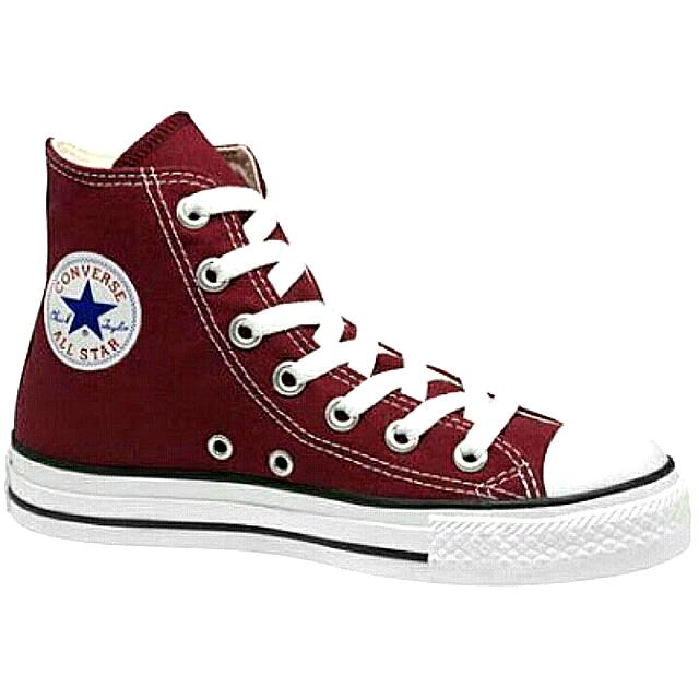 converse maroon high cut