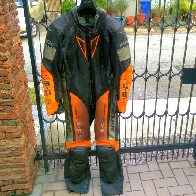 Dainese SM CRS One Piece Leather Supermoto Racing suit Cars on