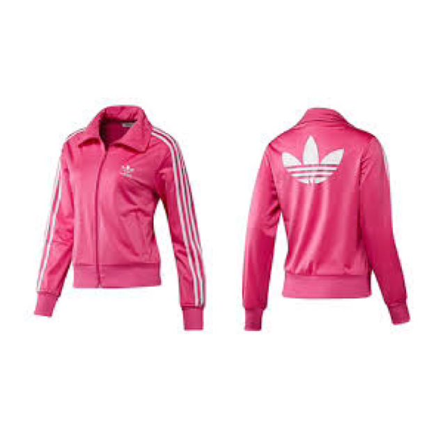 pink and green adidas jacket