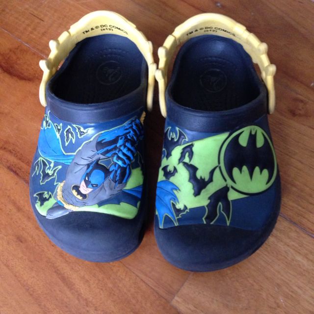 batman crocs size 12