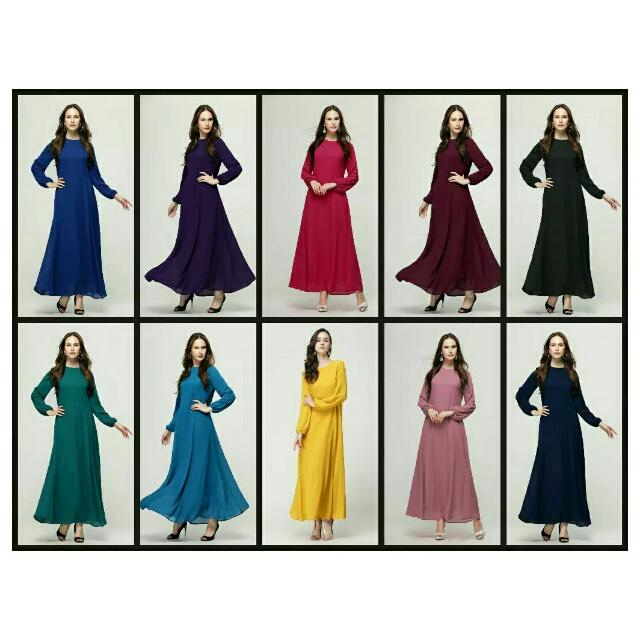 Muslimah Princess Cut Flare Dress