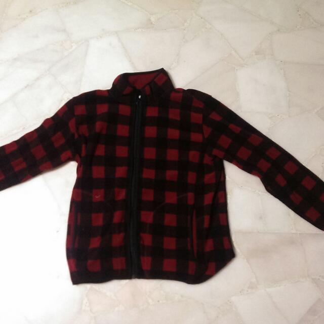 Red and black new arrivals fleece jacket
