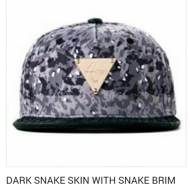 hater snapback snakeskin