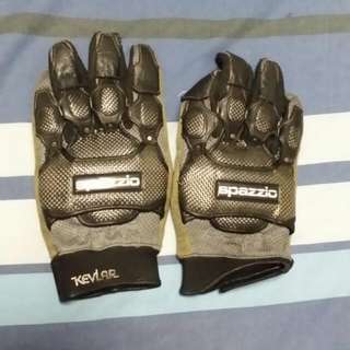 Spazzio Motor Bike Carbon Fibre Kevlar Riding Glove
