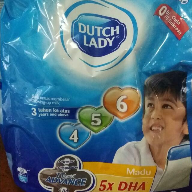 Dutch Lady Refill Pack Milk Powder Honey Age 4 6yrs Old Babies Kids On Carousell