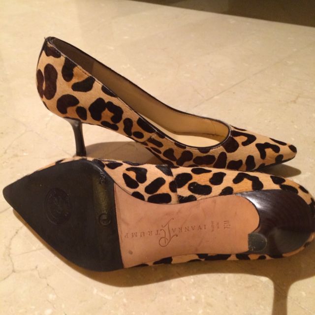 Ivanka trump leopard heels sale