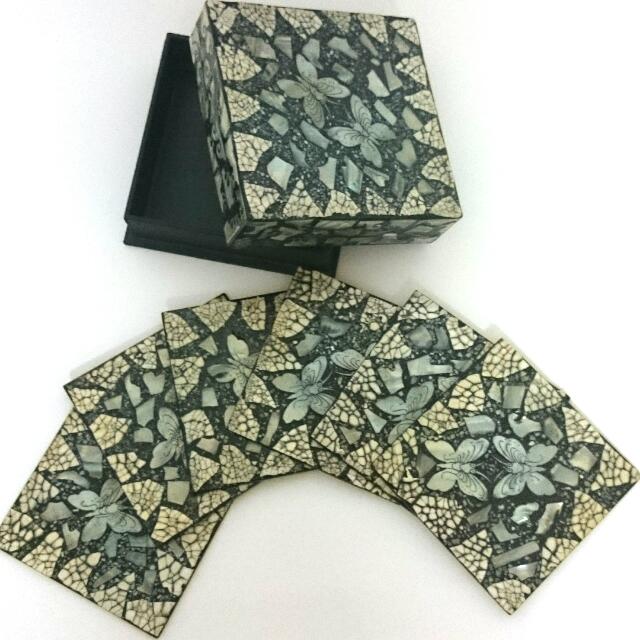Shell Painted Coasters (Category: Handmade Craft) located in Singapore. Submitted by popnstuff (Listing ID 7433887, Image 1). Description: .