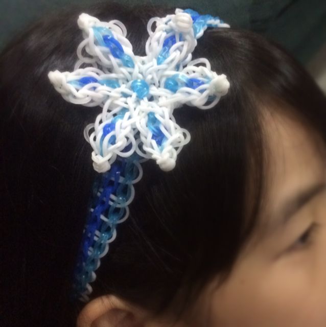 Frozen Theme Rainbow Loom Headband Design Craft On Carousell