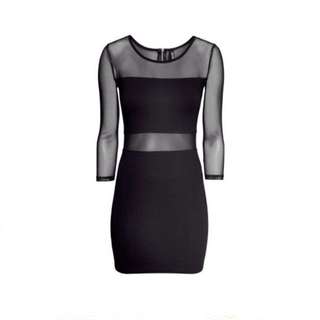 *pending* H&M Mesh Black Dress