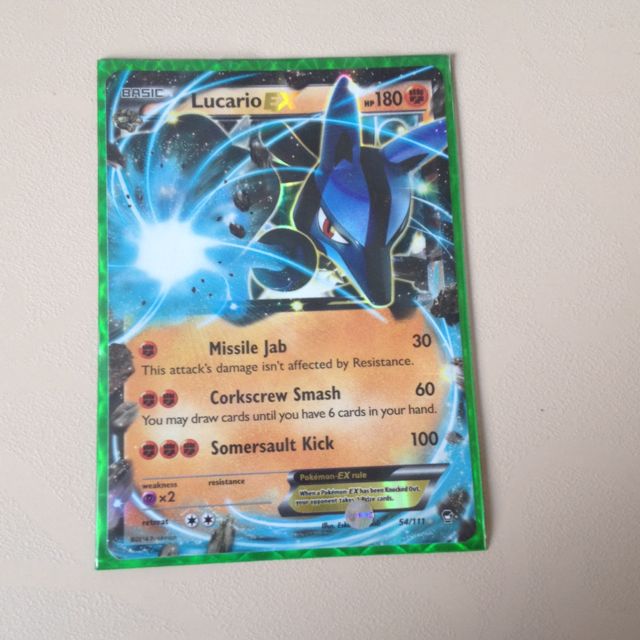 Pokemon Cards TCG Sun & Moon GX Shiny Lucario, Hobbies & Toys, Toys & Games  on Carousell