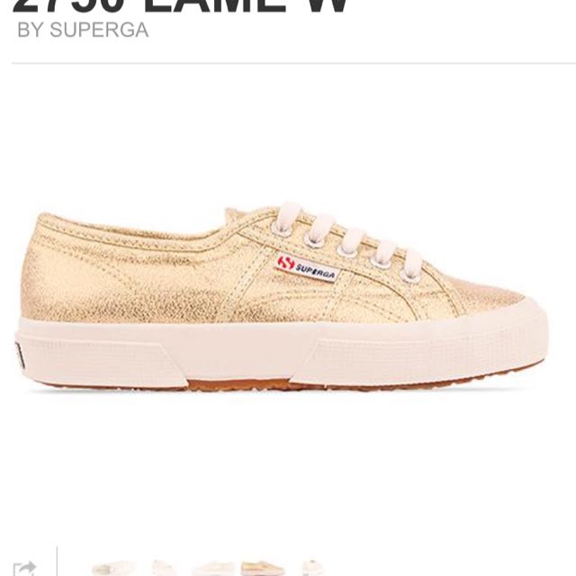superga gold glitter