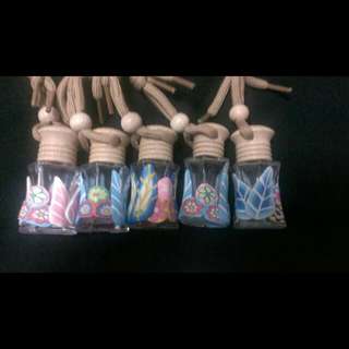 A Set Of 5 Mini Glass Bottles For Diffusing & Essential Oil Blends
