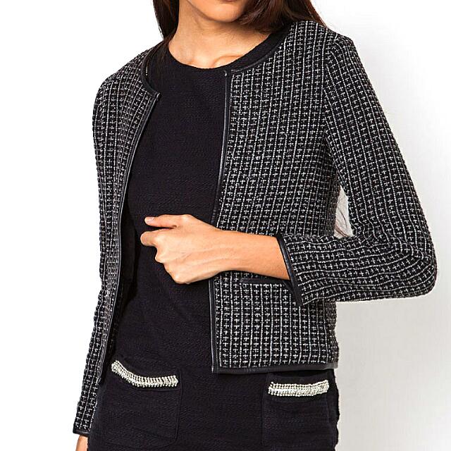 Luxe Tweed Jacket ( ZALORA), Women's Fashion, Coats, Jackets and