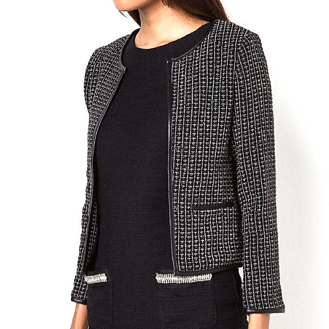 Luxe Tweed Jacket ( ZALORA), Women's Fashion, Coats, Jackets and