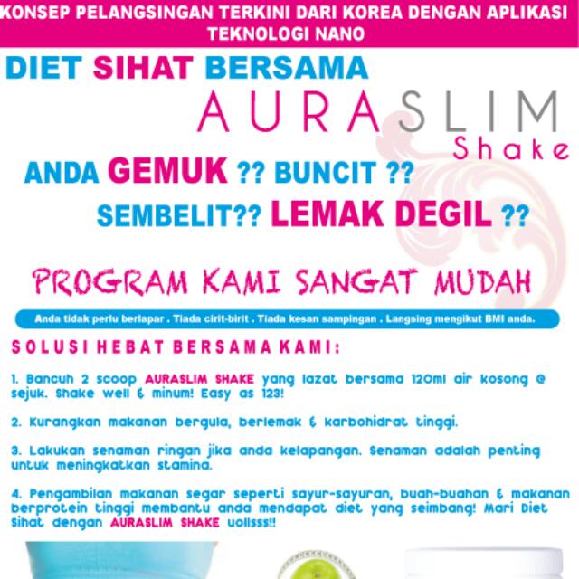 Aura Slim Shake Health Beauty On Carousell