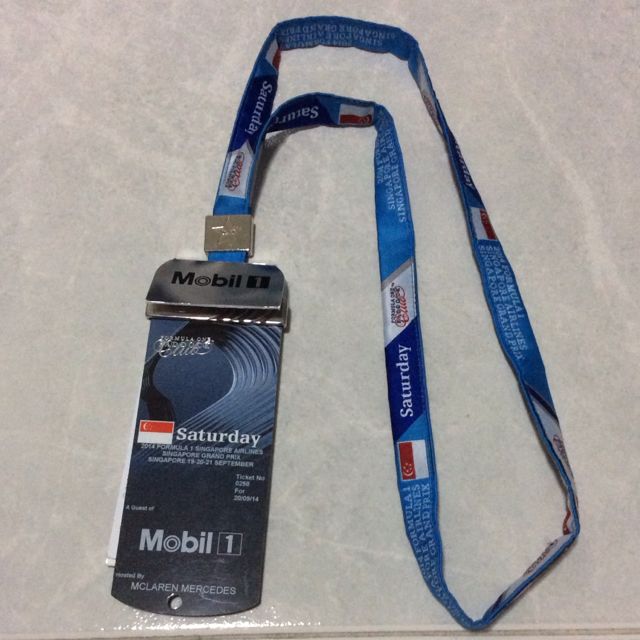 F1 Mobil 1 Mclaren Team Lanyard 2014 Men S Fashion On Carousell