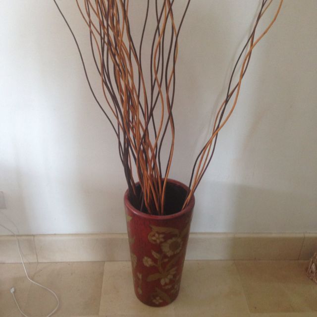 Long Vase With Or Without Decoration Sticks Furniture On Carousell