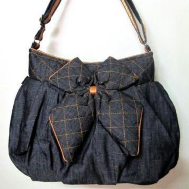 naraya denim sling bag