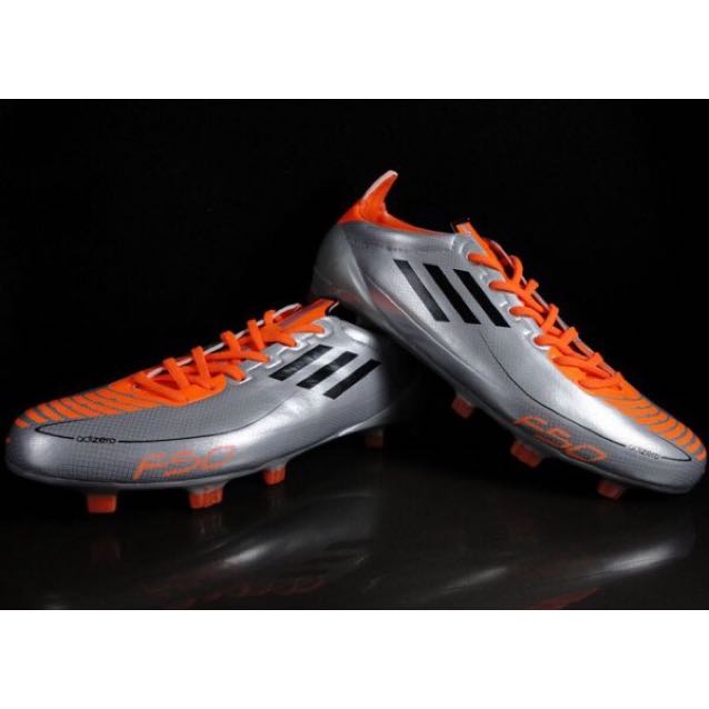 adidas f50 orange and silver