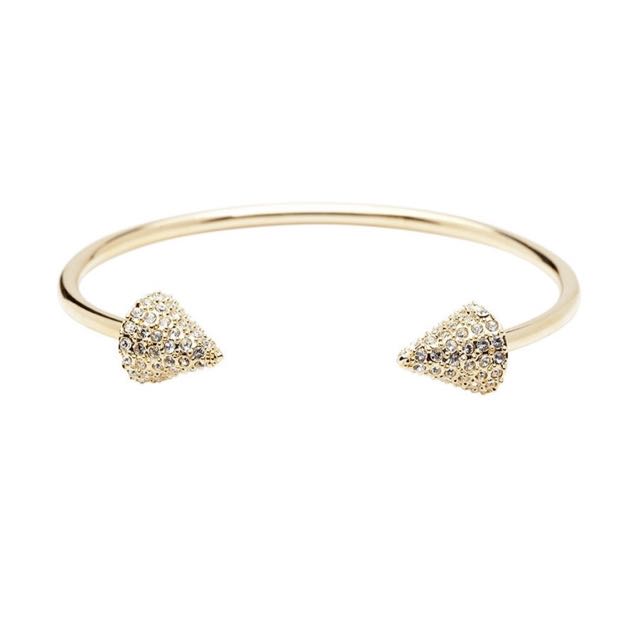 CC SKYE Pave Double Header Spike Bracelet Women s Fashion
