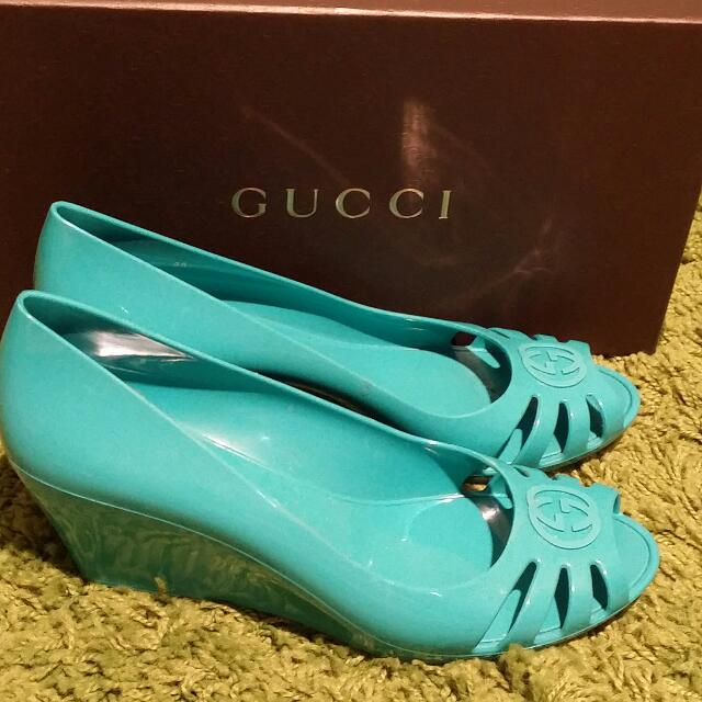 Gucci marola jelly wedge online