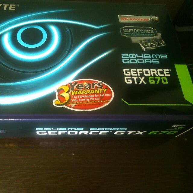 Gigabyte GTX 670 2GB OC Windforce