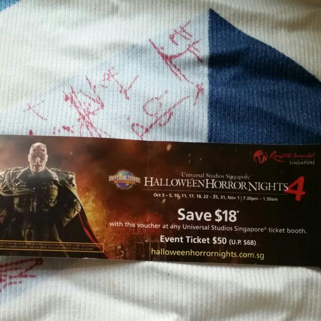 USS HALLOWEEN HORROR NIGHT 4 coupons , Tickets & Vouchers ...
