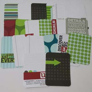 3 X 4 Scrapbook Card Set 2
