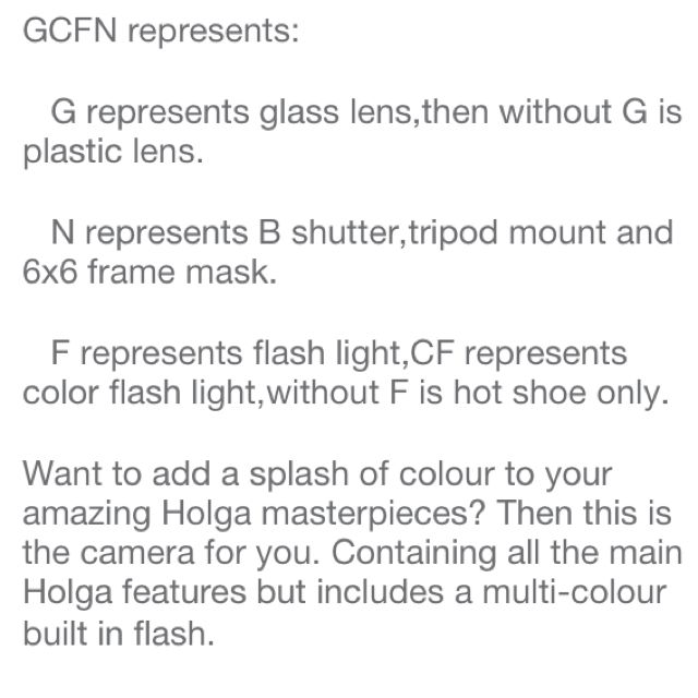 Limited Edition Holga GCFN 120, Photography, Cameras on Carousell