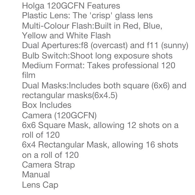 Limited Edition Holga GCFN 120, Photography, Cameras on Carousell
